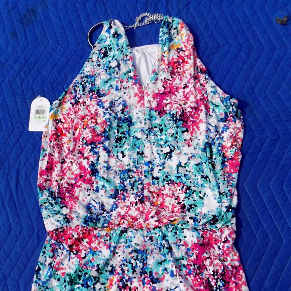 Jessica Simpson Necklace Halter Dress - Size 8 - Picture 4 of 5